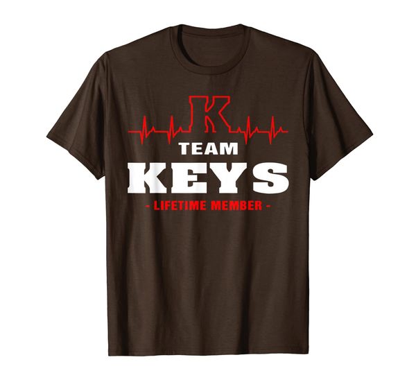 

team keys lifetime member shirt surname, last name gift t-shirt, White;black
