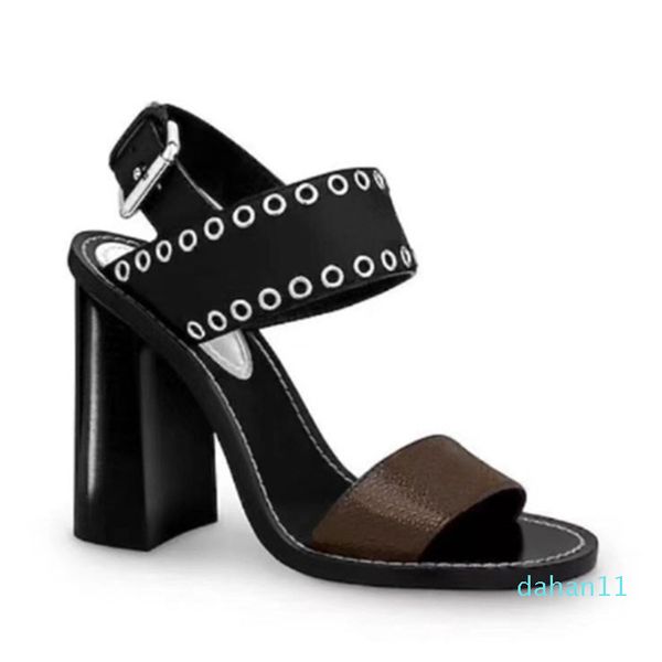 

pink yellow striped leopard printed cross strappy high heels sandals designer luxury women slides size 35 to 41, Black
