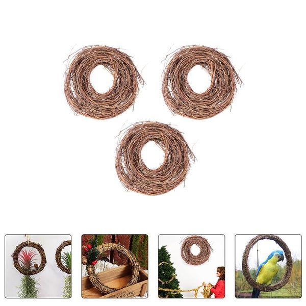 

decorative flowers & wreaths 3 rolls christmas snake shape rattans natural twig garland rattan decors