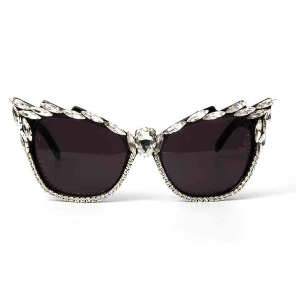 

sunglasses plastic sunglasses, womens cats eye, sexy, fashion, crystal, 2018,, White;black