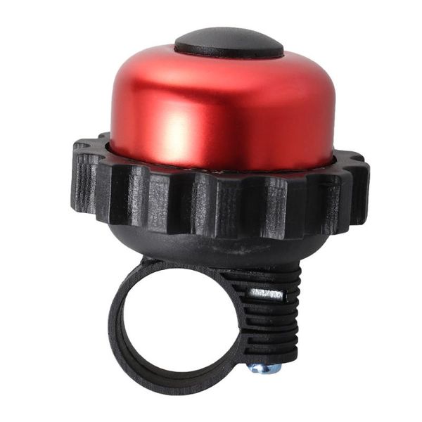 

bike horns aluminium alloy bell dome handlebar mount fit for mountain road mtb bmx (red)