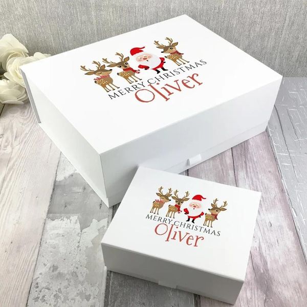 

gift wrap custom logo kids christmas box personalised wedding eve hamper folding present wrapping boxes clothing packaging