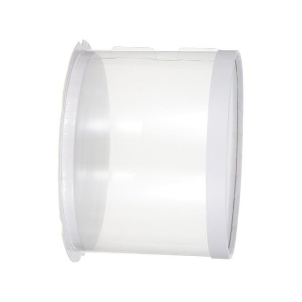 

transparent cake box round packaging boxes organizer for home dessert shop (white single-layer) (6inch) gift wrap