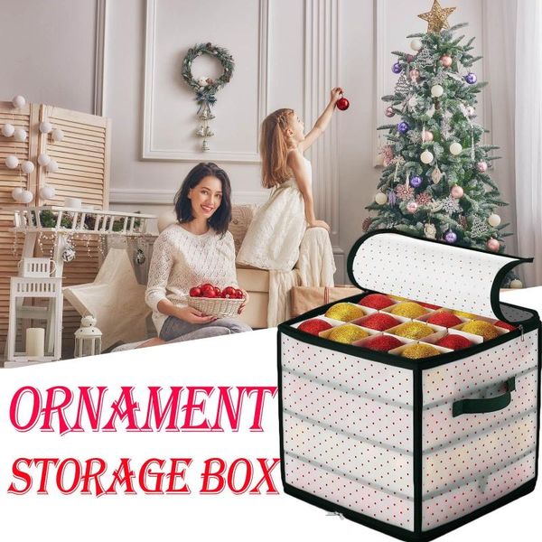 

storage bags ornament 64 baubles box xmas tree bag decoration for christmas party case