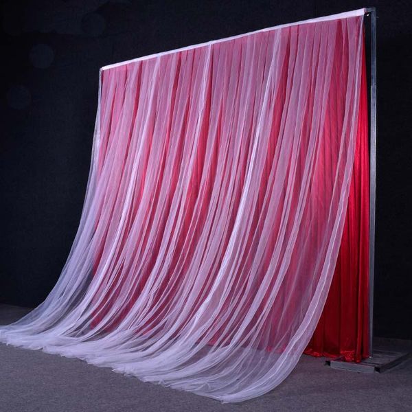 

party decoration white color wedding backdrop curtain event decor customized stage background ice silk drape for