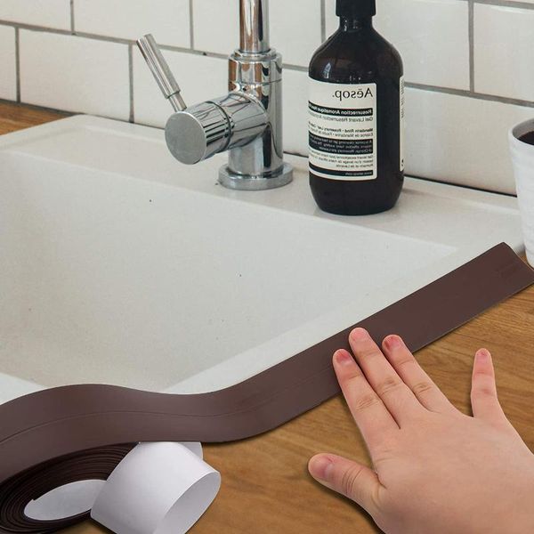 

wall stickers kitchen sink waterproof silicone tape pvc nano mildew sealing strip bathroom countertoilet gap seam self adhesive