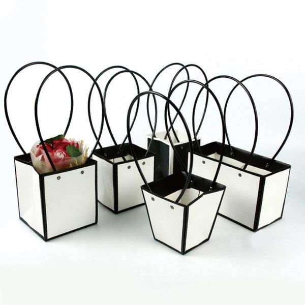 

gift wrap 11pcs paper box jewelry packaging portable flower basket florist handy bags rectangle boxes wrapping supplie