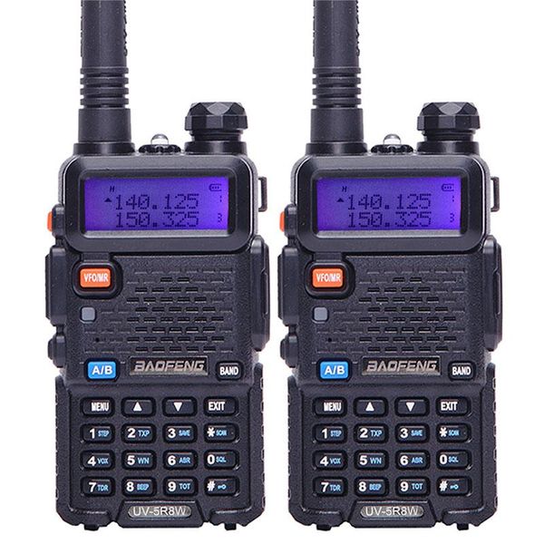 

walkie talkie 2pcs baofeng uv-5r 8w high power powerful two way radio 8watts cb portable ham 10km uv5r for hunting