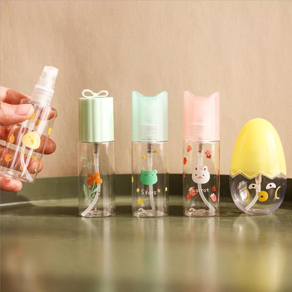 

cosmetic dispensing bottle small sample push type spray perfume portable travel 35ml 45ml storage bottles & jars