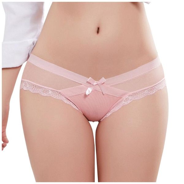 

lace panties women's low-waist underwear seamless ladies thongs intimates briefs lingerie erotic underpant panty -xxl, Black;pink