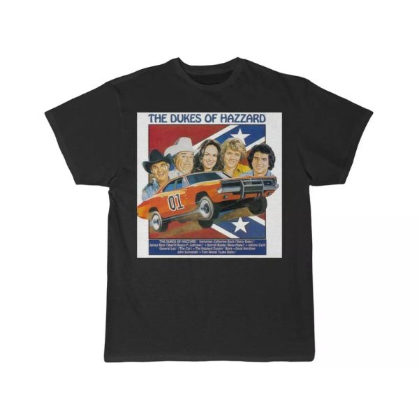 

the dukes of hazzard gen. lee short sleeve tee, White;black