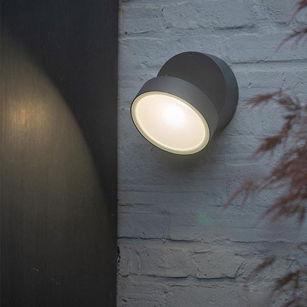 

outdoor terrace wall mount lamp led light fixture foldable spotlight indoor gate 4000k lamps