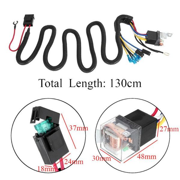 

parts speaker harness set accessories for car grille mount horn plastic + metal relay kit atv
