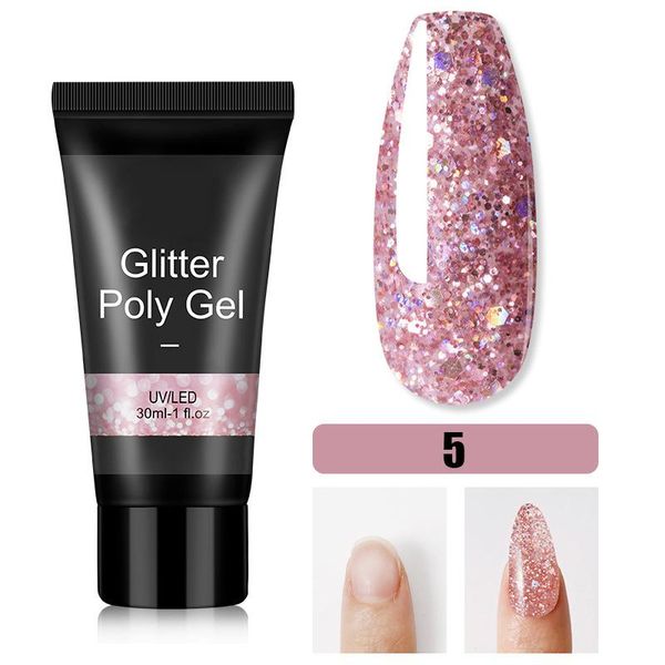 

nail gel glitter uv led builder tips enhancement quick extension wra999, Red;pink
