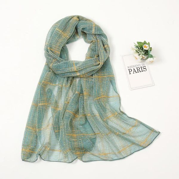 

scarves 2021 est muslim fashion gitter hijabs shawls large size headscarf turbans women 1pc retail, Blue;gray