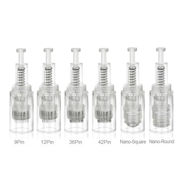 

100pcs screw needle 9/12/24/36/42/nano electric dermapen replacement needle cartridges for microneedle dermal stamp therapy