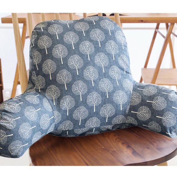 

cushion/decorative pillow printed cute cotton and linen corner waist cushion with armrest