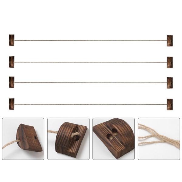 

set diy wooden po clip postcard display wall storage hanging decor frames