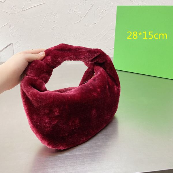 

women furry handbags hobos designer winter shoulder bags lady soft warm fur purses baguettes handbag autumn totes bv21092701