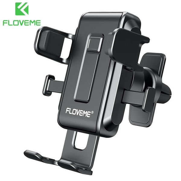 

universal auto lock linkage car phone holder for 12 pro max 11 xr air vent mount bracket mobile cell mounts & holders