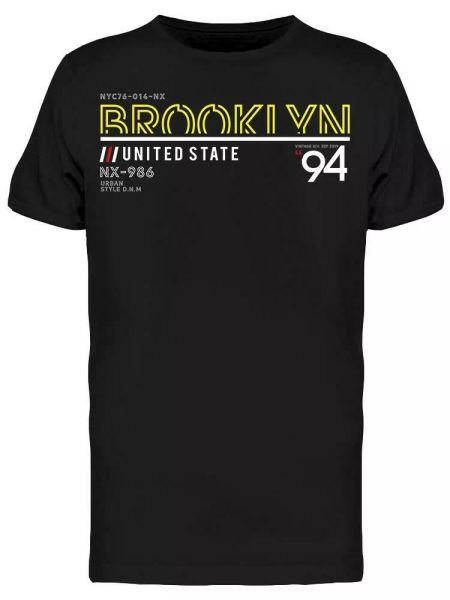

Brooklyn 94 United State Men's Tee -Image by Shutterstock, White;black