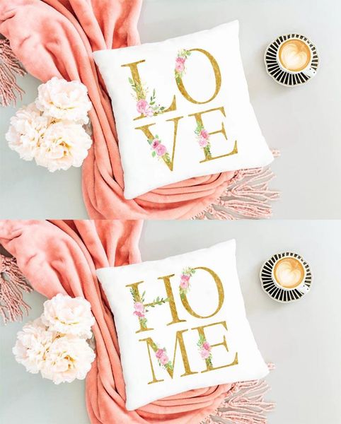 

cushion/decorative pillow modern home love throw pillowcase cushion cover floral decor for sofa bed decorative case