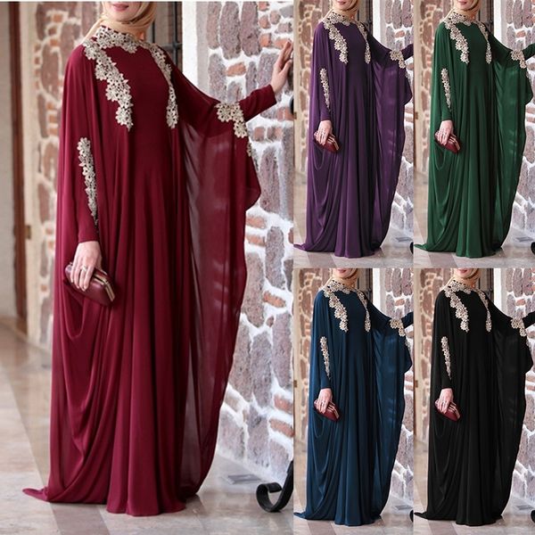 

plus size 5xl arab dubai abaya women muslim dress kaftan appliques islam floor length maxi vestidos turkey robe islamic clothing, Red
