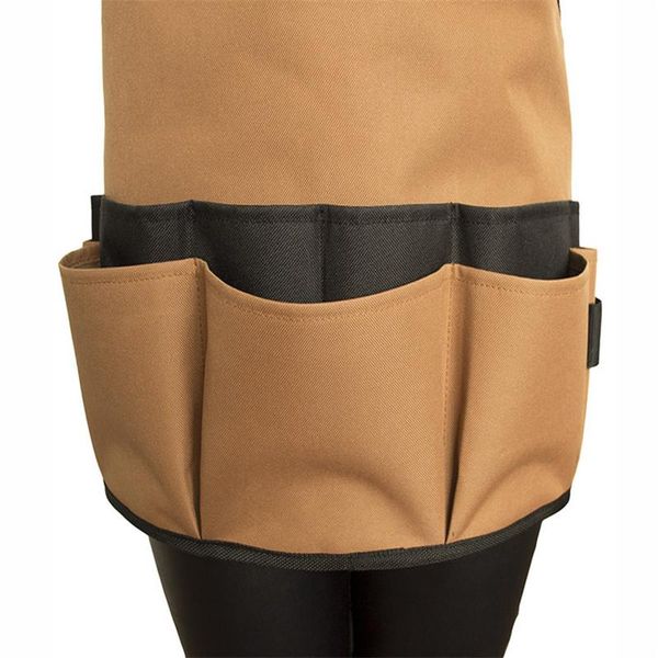 

multi-pocket gardening apron with adjustable straps heavy duty oxford cloth electrician for tools diy artist pr sa aprons