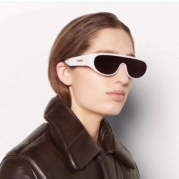 

sunglasses style one-piece glasses men and women outdoor sports goggles designer girl retro, White;black
