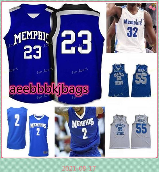 

ncaa college memps tigers basketball jersey 32 james wiseman 5 boogie ellis 55 lorenzen wright precious achiuwa custom stitched, Black