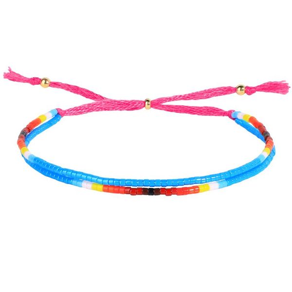 

charm bracelets kelitch for women miyuki seed beads stretch fashion friendship bracelet gift jewelry heart love friends kpop, Golden;silver