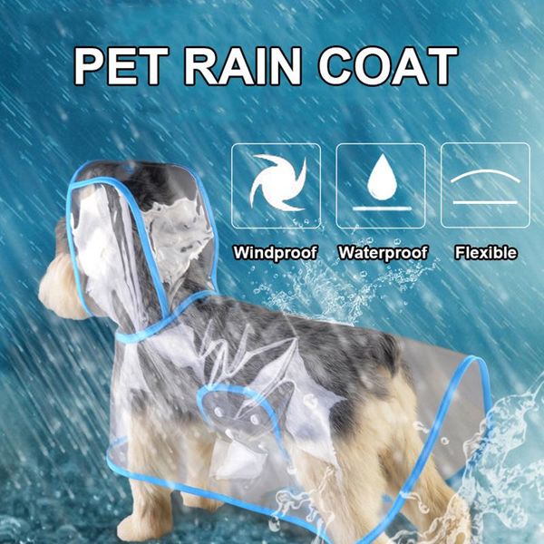 

dog apparel waterproof clothes for small dogs raincoat clothing transparent yorkies chihuahua