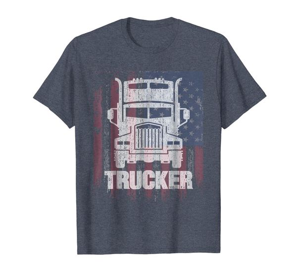 

cool vintage tractor trailer truck drivers gift t-shirt, White;black
