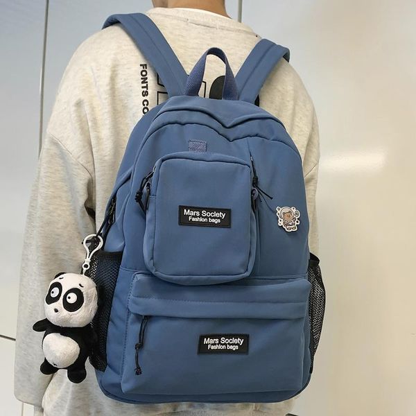 

removable waterproof nylon backpack large capacity lapyouth fashion travel bag college schoolbag