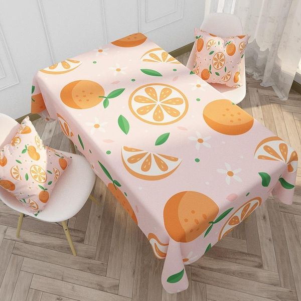 

cartoon fruite waterproof tablecloth rectangular stain table cloth oilcloth party dining cover for home kitchen 0043