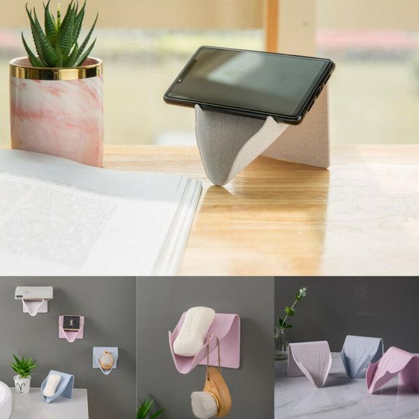 

bathroom storage & organization plastic suction cup soap shower toothbrush box dish holder accessories /by
