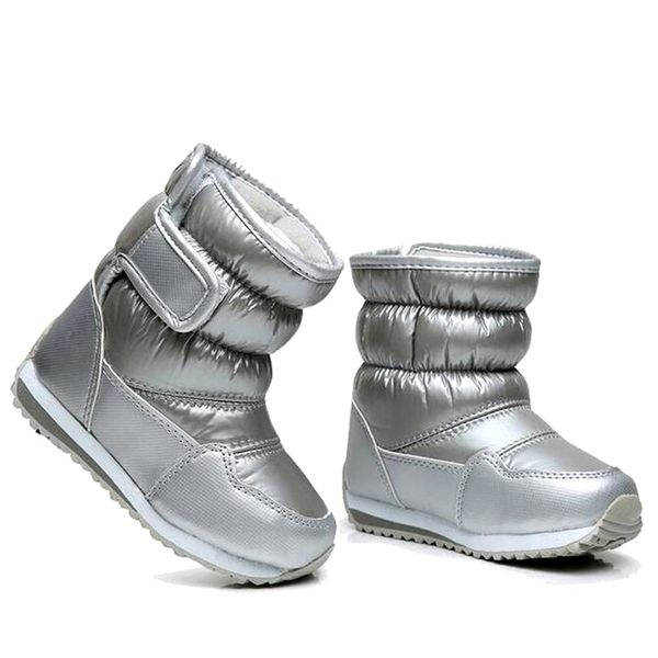 ULKNN Kinder Schneestiefel für Mädchen Winterwanderschuhe Warme Kinder Jungen für Mädchen Größe 23-36 Plateau Knöchel PU 211227