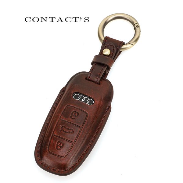 

black angel leather car b-m-w mercedes benz audi key case, Red;black