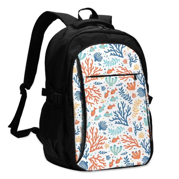 

backpack 2021 lapusb tropical sea fishes and corals travel male women leisure