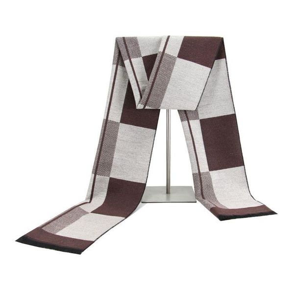 

scarves est plaid scarf men fashion warm autumn winter classical long 30cm*180cm soft for, Blue;gray