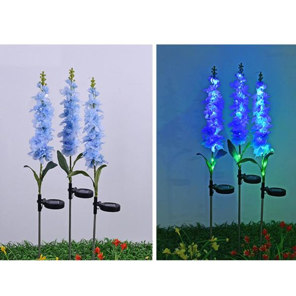

lawn lamps 2pcs simulation flower law lamp outdoor plug decorative lantern solar light easy to use garden