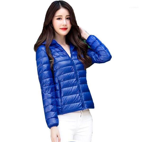 

women's down cotton coats winter jacket short large size loose coat autumn warm white duck outerwear parkas1, Black