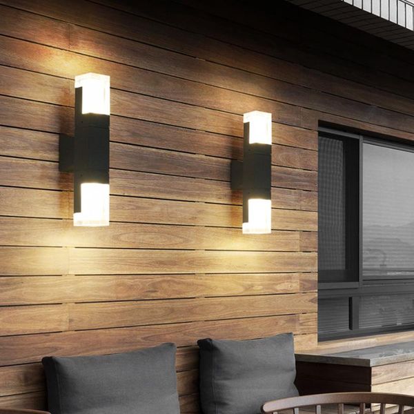 

outdoor lighting waterproof led wall lamp garden porch sconces villa el courtyard aisle corridor light lamps
