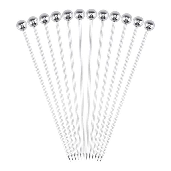 

stainless steel cocktail picks fruit sticks toothpicks for party bar forks