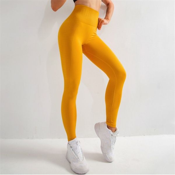 

shinbene seamless squatproof fitness gym compression tights women breathable high-waisted sport training leggings yoga pants, Black