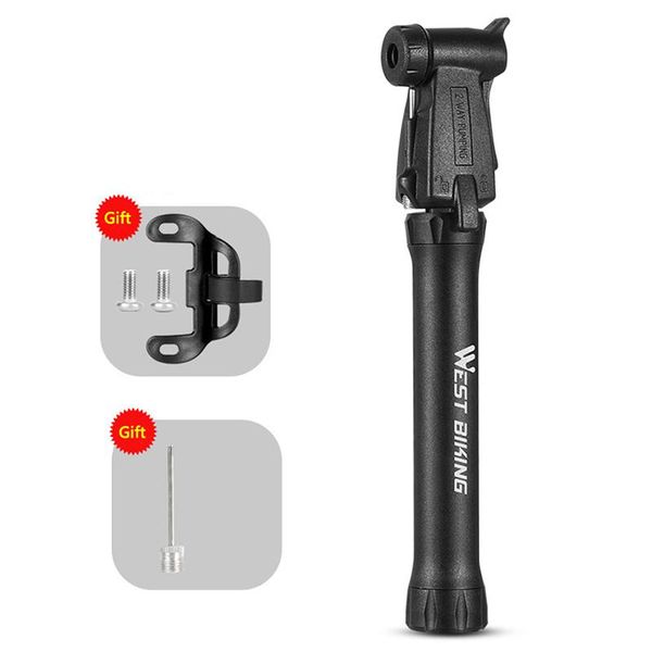 

bike pumps west biking bicycle pump mountain inflator portable blue ball 21-32cm cycling equipment