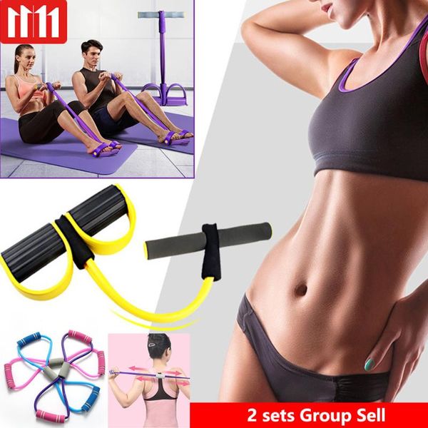 

tubes pull up rope fitness elastic bands training abdominal leg arm resistance multifunctional home yoga gym equipment