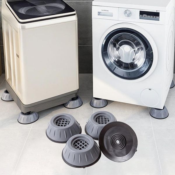 

bath accessory set 4pcs anti vibration feet pads washing machine rubber mat anti-vibration pad dryer universal fixed non-slip increase by 4
