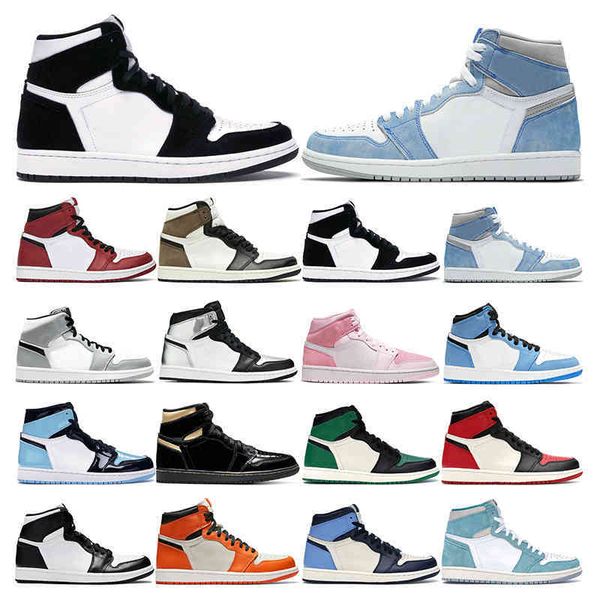 

fashion basketball shoes 1s mens women jumpman university blue hyper royal silver toe dark mocha twist pine outdoor sports sneaker