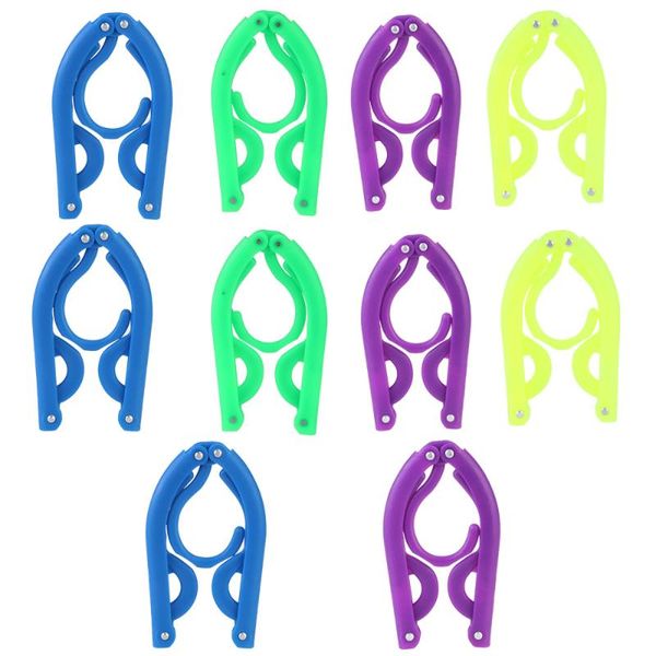 

hangers & racks 10pcs portable travel folding clothes coat (random color)
